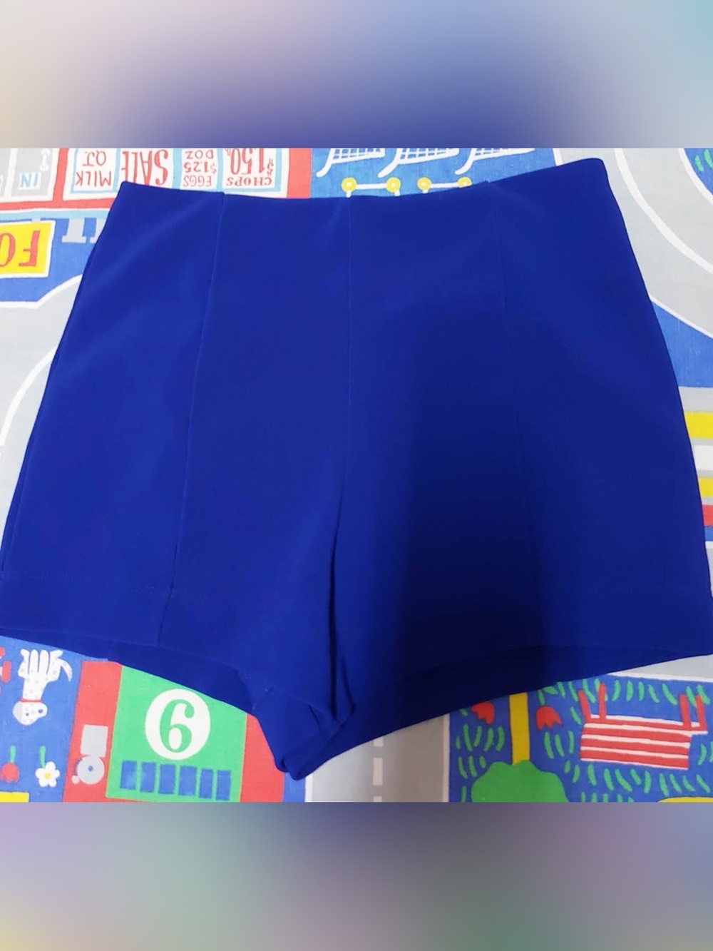 Forever 21 blue ribbed shorts